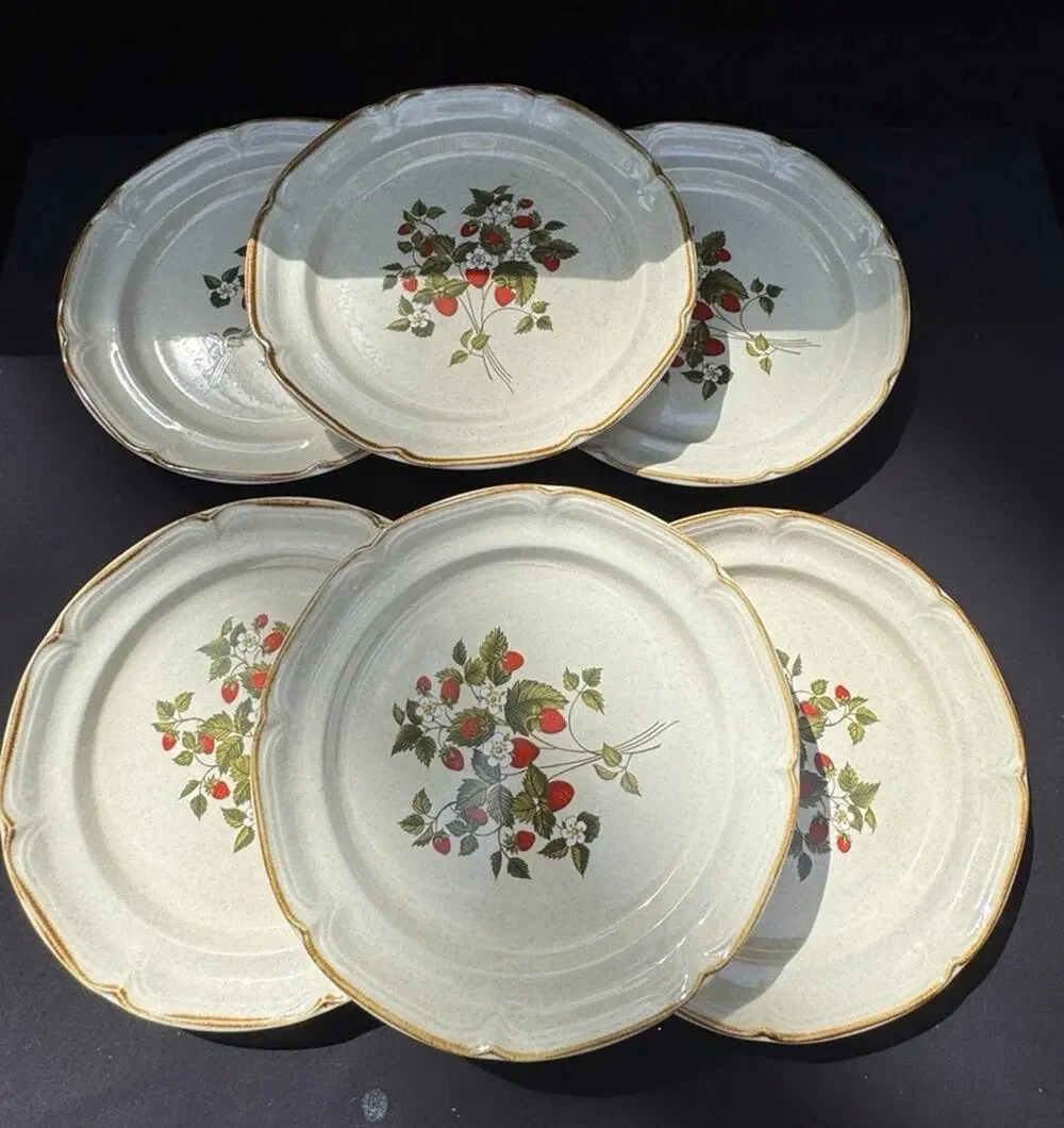 6 Vintage 1960’s Endura Collection LA FRAISE Strawberries 10.5